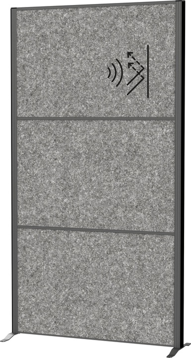 Produktbild Maul Akustik-Trennwand MAULcocoon 9601089 dunkelgrau 100,0 x 182,0 cm