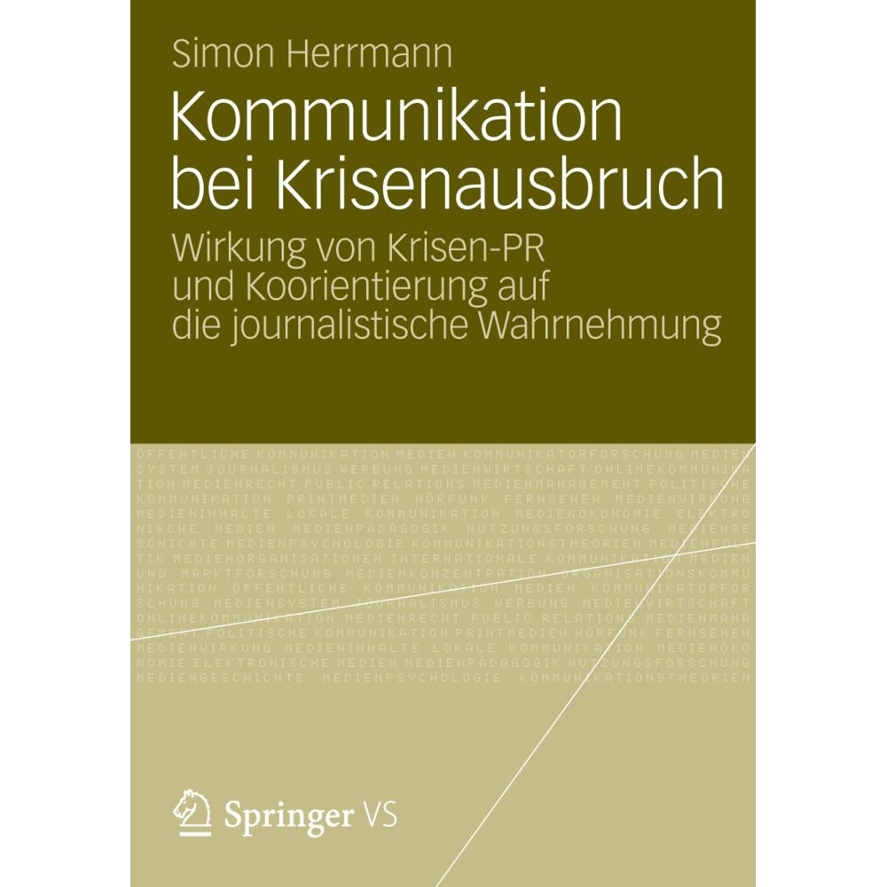 Kommunikation bei Krisenausbruch, Fachbücher von Simon Herrmann