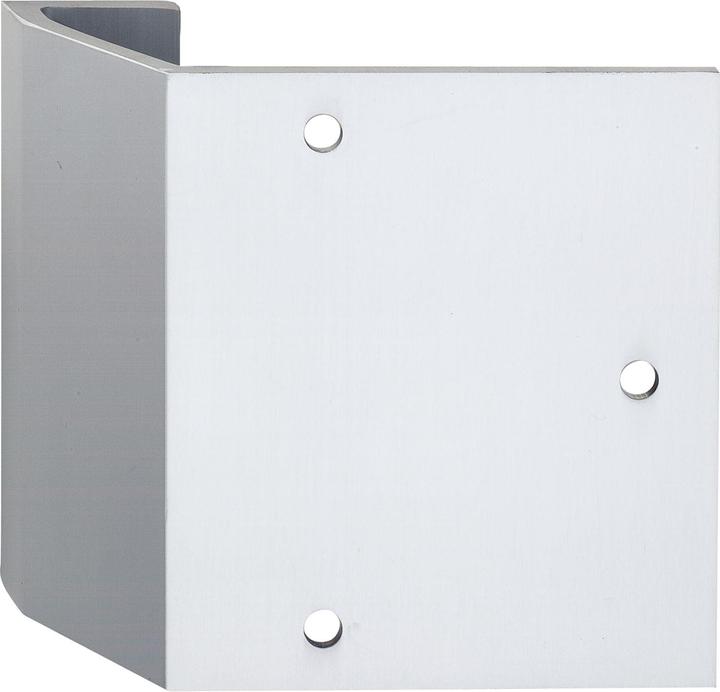 Kws Bracket I - 120mm for on-site handle plates, silver anodised aluminium (Door handle)