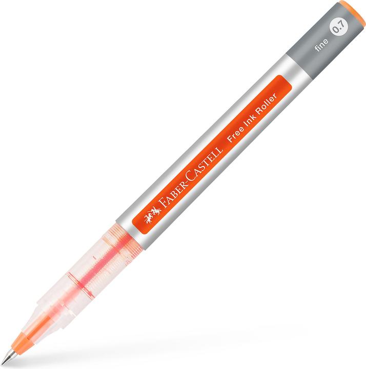 Actual product image Faber-Castell Free Ink rollerball pen grey 0.7 mm, writing colour: orange, 1 pc. (1x)