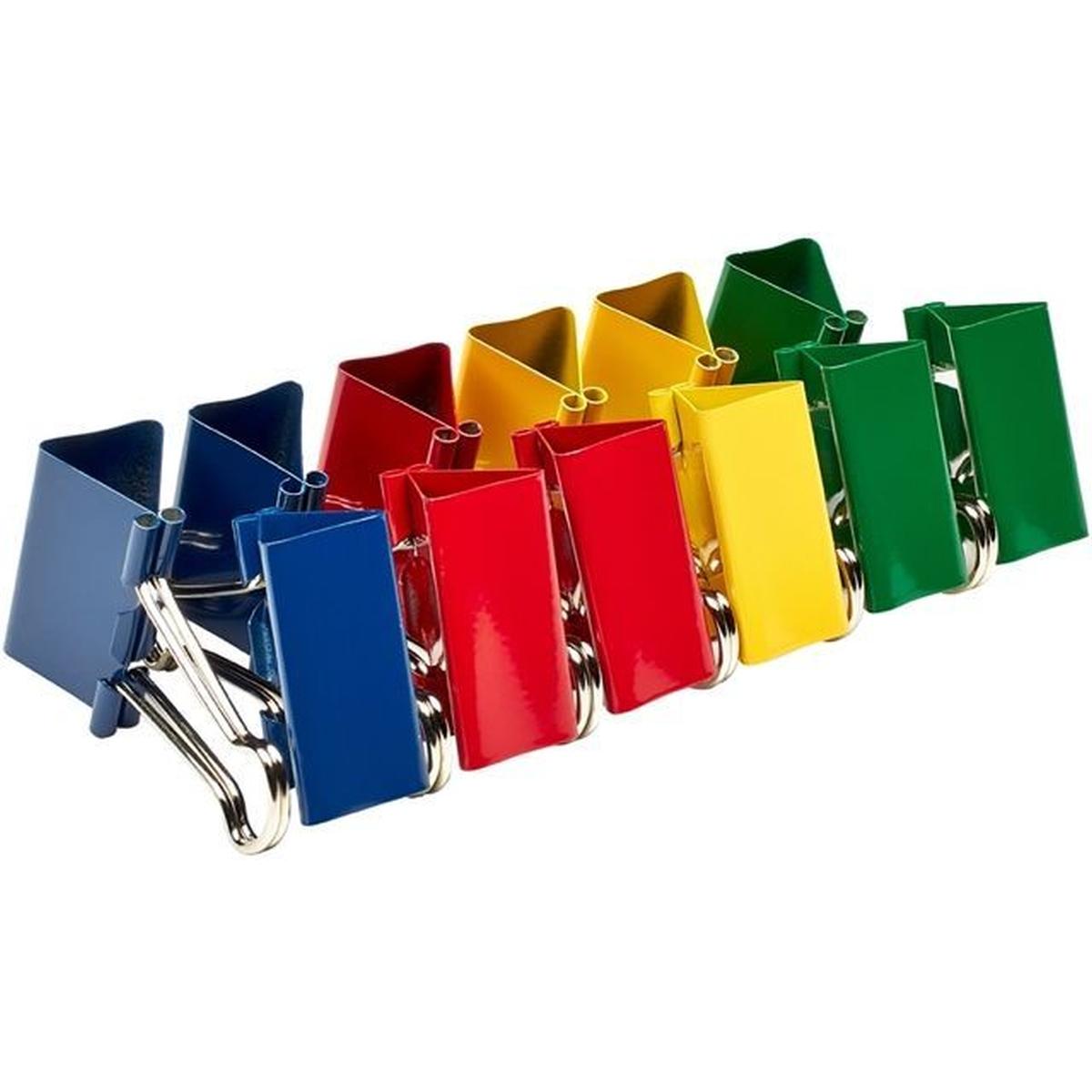 Alco, Büroklammer, Foldbackklammer Metall vernickelt 41mm sortiert VE=12 Stück (1 x)