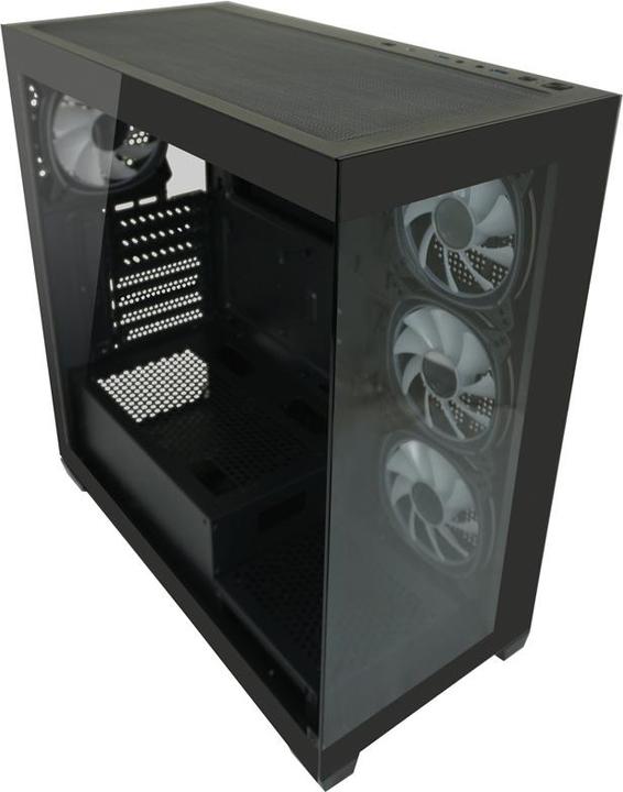 Produktbild LC-Power Geh?use MidiTower 715B black USB3.2/Audio,o.Netzteil,SEAMLESS X (Mini-ITX, ATX, mATX)