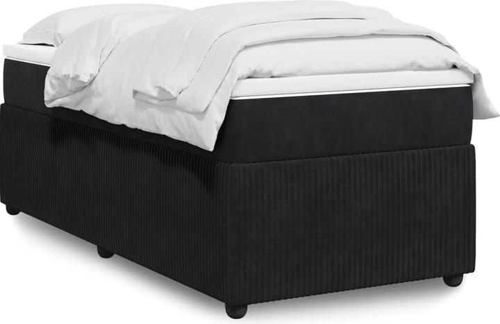 Actual product image vidaXL Bo x spring bed with mattress 120 x 190 cm velvet (120 x 190 cm)