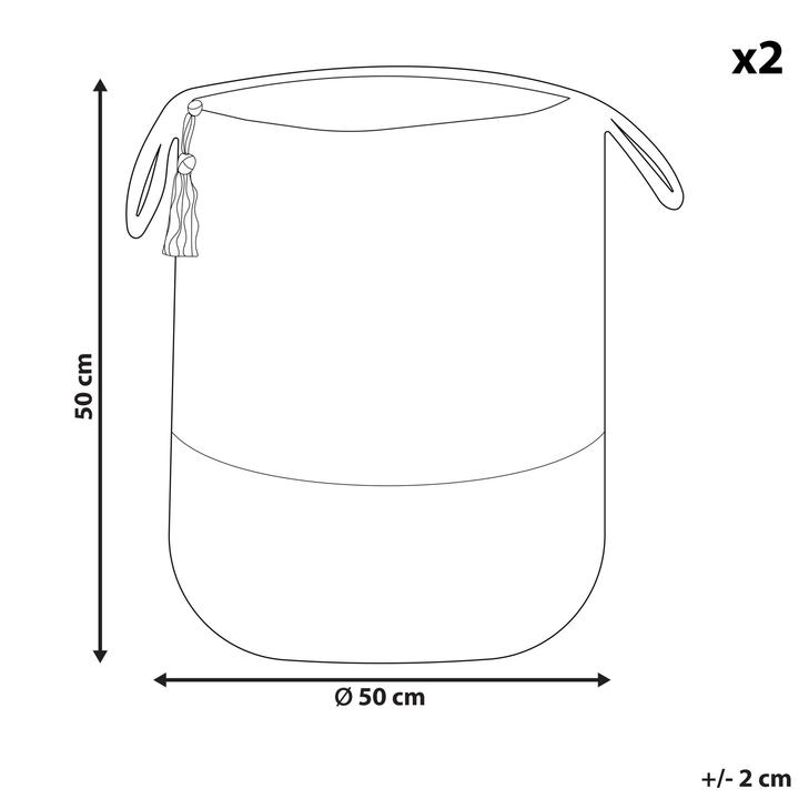 Actual product image Beliani Gajar (2 x, 50 x 50 x 50 cm)