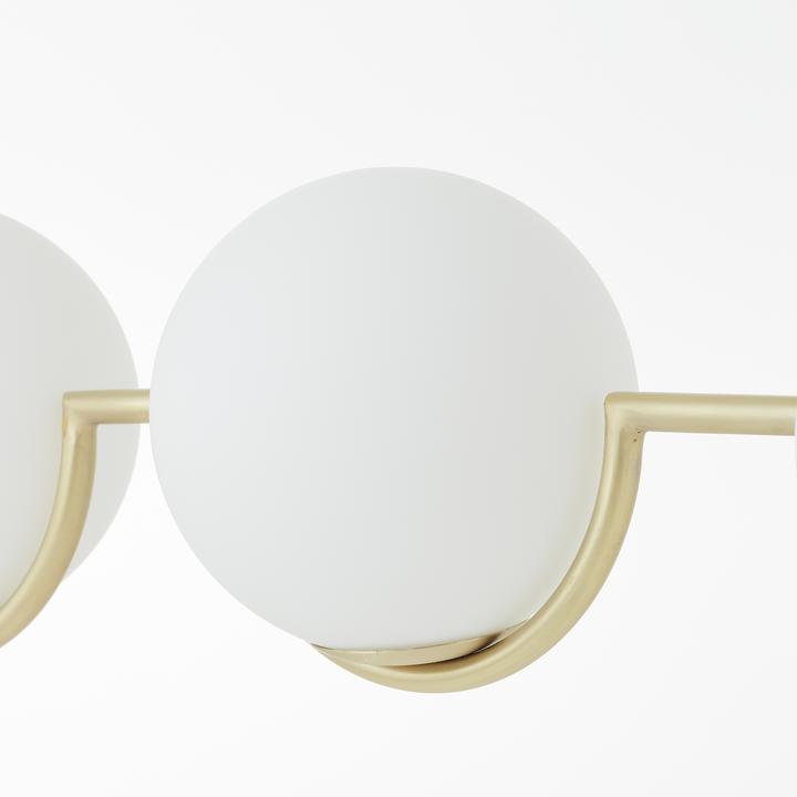 Actual product image Brilliant Glint pendant lamp 4 lights wood/brass glass/metal 4x D45, E14, 40 W (E14)