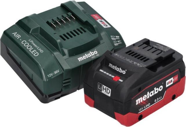 Produktbild Metabo AS 18 L PC Compact Akku Sauger 18 V 6 l IPX4 Staubklasse L Nass und Trocken + 1x Akku 8,0 Ah (Nass-Trockensauger)