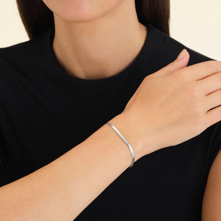 Immagine prodotto Rosefield Bracciale Essentials (19.50 cm, Acciaio inossidabile rodiato 316L)