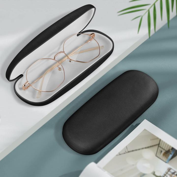 Produktbild Only-Bags.Store Tragbares Hartschalen-Brillenetui mit Brillenputztuch - Etui für Brillen und Sonnenbrillen