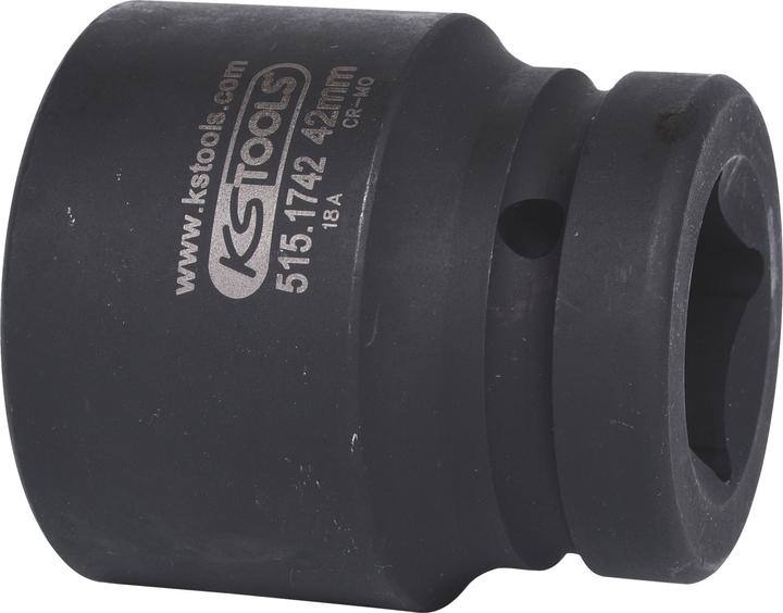 Produktbild KS Tools 1" Kraft-Stecknuss kurz (42 mm)