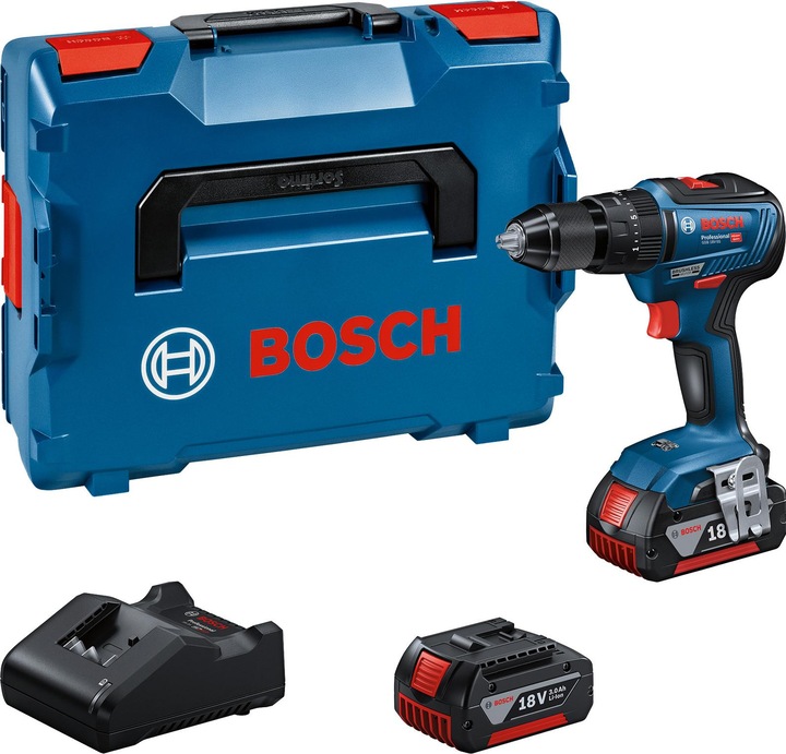 Image du produit Bosch Professional Perceuse-visseuse à percussion sans fil GSB 18V-55 (Fonctionnement sur batterie)