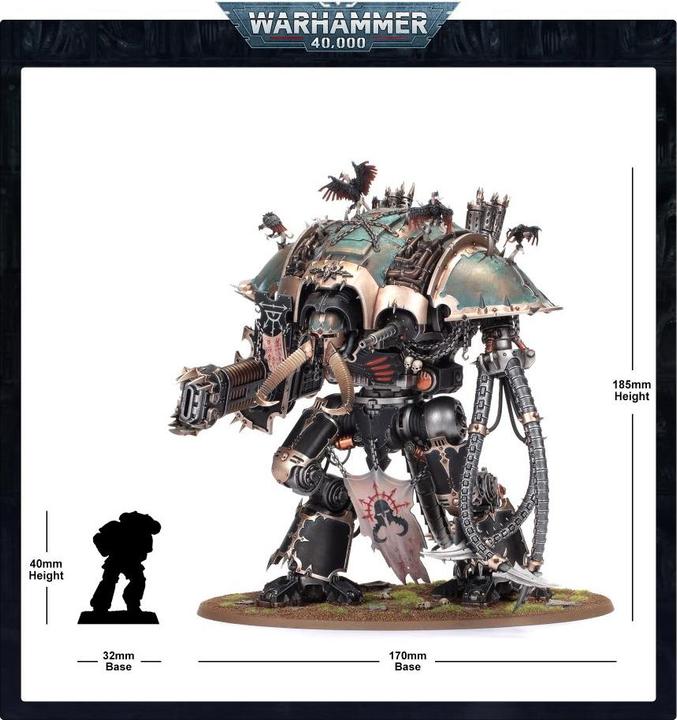 Immagine prodotto Games Workshop Warhammer 40.000 - Cavaliere del Caos K. Abominante (Materiale sintetico)