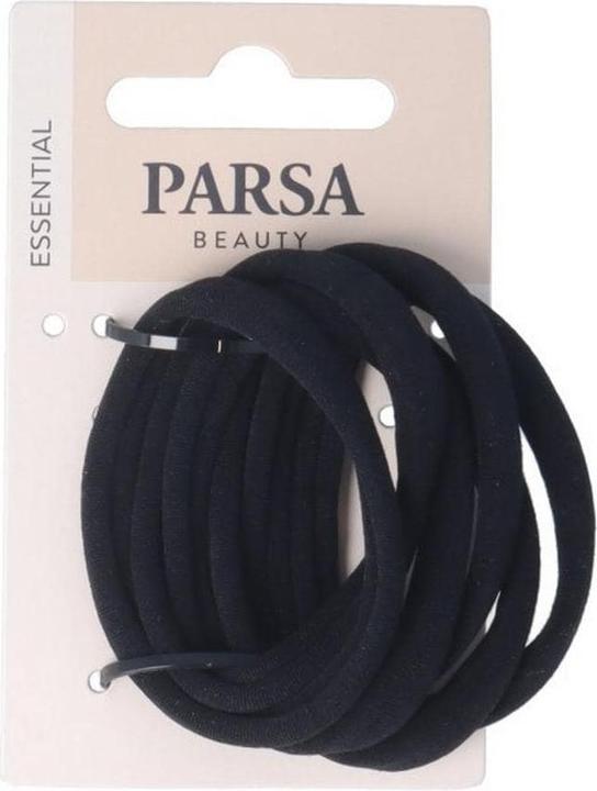 Image du produit Parsa Beauty Parsa Porte-tresses, sans métal, noir 6 pcs, aspect jarretière (Élastiques à cheveux)