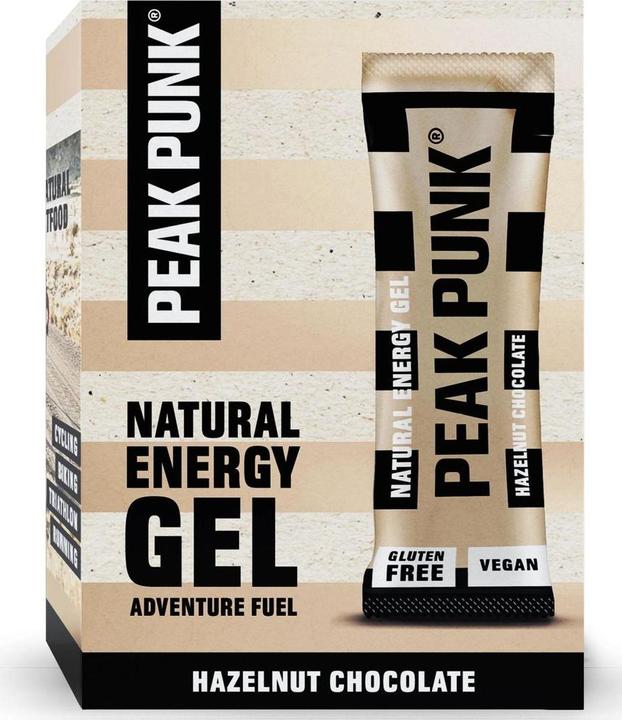Peak Punk Natural Energy Gel (Hazelnut, Chocolate, 12 Stk., 300 g)
