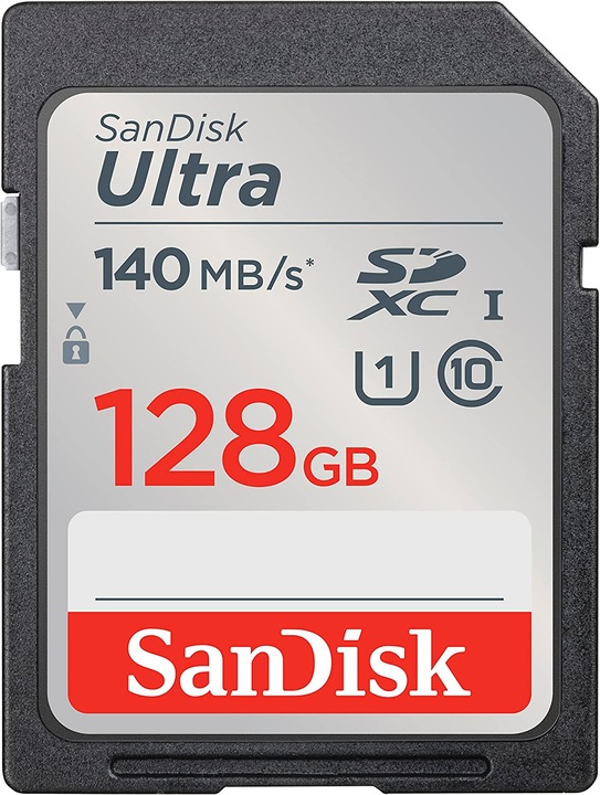 SanDisk Ultra (128 GB, SDXC, U1, UHS-I)