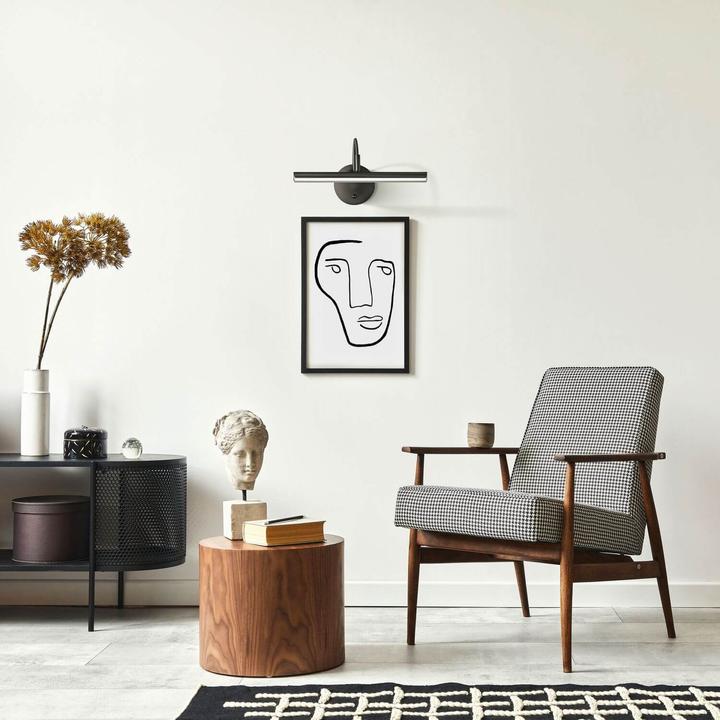 Produktbild Fischer & Honsel Honsel Wandleuchte Nami - sandschwarz/Acrylblende satiniert (30426)