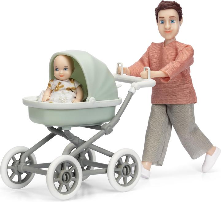 Actual product image Lundby Doll With Baby And Pram