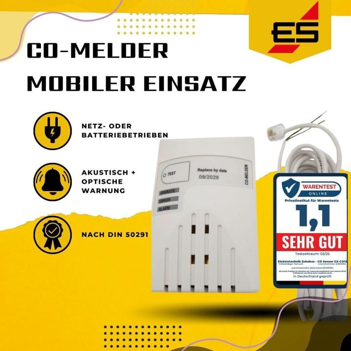 Produktbild Schabus Kohlenmonoxid-Melder GX-CO12 n