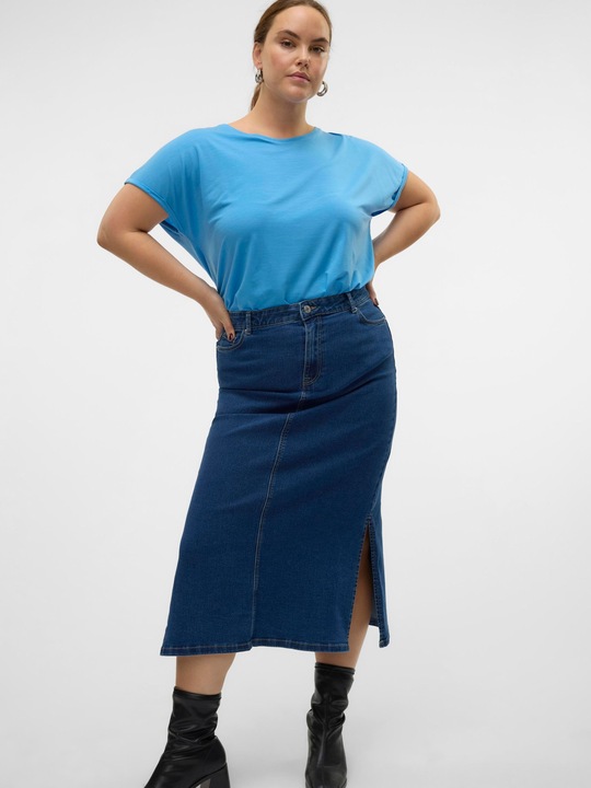 Actual product image Vero Moda VMCSERENA High waist long skirt denim skirt (50)