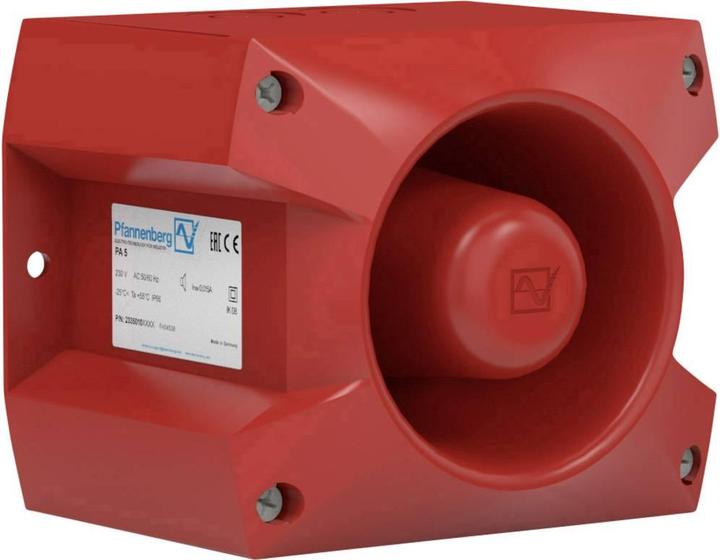 Actual product image Pfannenberg PFANNENB PA 5 10-57DC Acoustic transducer PA 5,24DC,107dB,IP66,NEMA4/4 PA51057DC