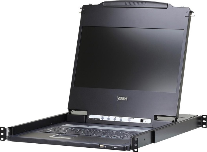 Actual product image Aten CL6700MW, KVM console, 17.3" Full HD LCD, DVI, rack mount, UK layout