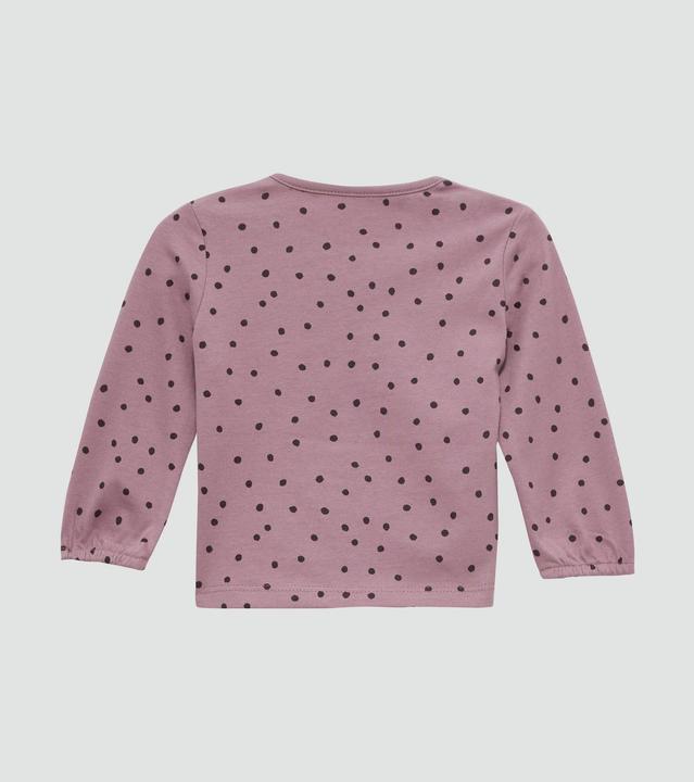 Produktbild S.Oliver T-Shirt Gemustertes Langarmshirt mit Raffung (92)