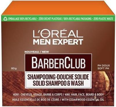 Immagine prodotto L'Oréal Paris L'Oréal Men Expert BarberClub 4-in-1 Shampoo solido per uomo con olio essenziale di legno di cedro (Shampoo solido)