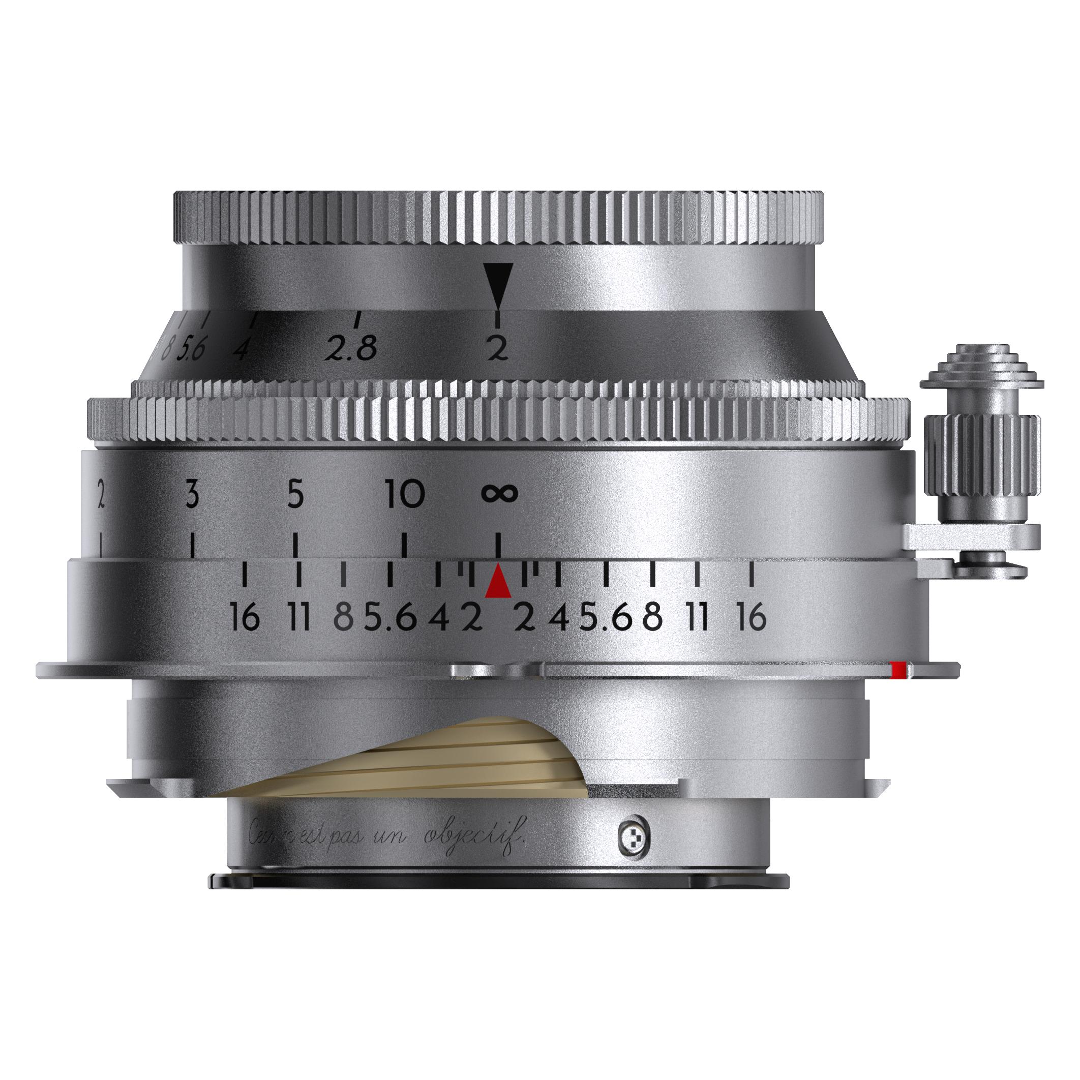 Thypoch Eureka 50mm F2 M Mount-Brass Version (Leica M), Objektiv, Silber