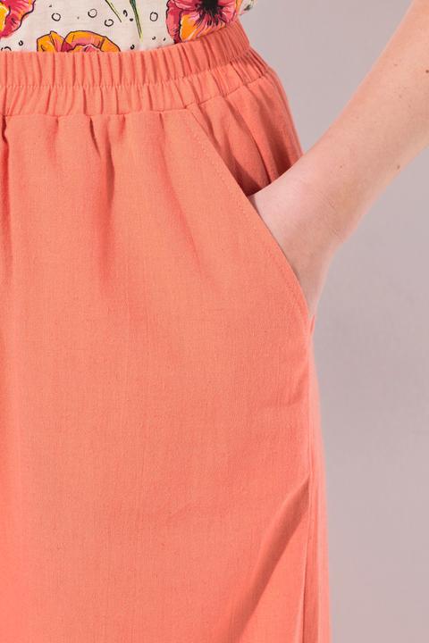 Immagine prodotto Ulla Popken Pantaloni a palazzo in lino misto con cintura elastica e taglio della gamba ampio (42, 44)