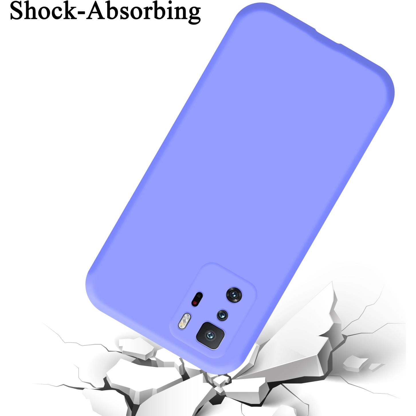 Thumbnail - Cadorabo TPU Liquid Silicone Case Hülle für Xiaomi POCO X3 GT (Xiaomi Poco X3 GT), Smartphone Hülle, Violett