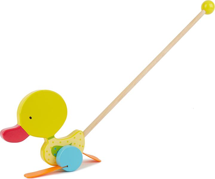 Bieco Schiebespielzeug Watschelente, gelb