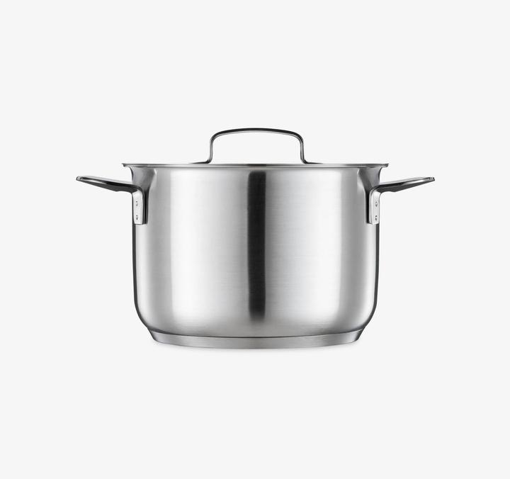 Actual product image Fiskars Casserole with lid (18 cm, Pot, Stainless steel)