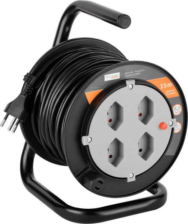 Produktbild Do it + Garden Mini Kabelrolle (15 m, 1 mm²)