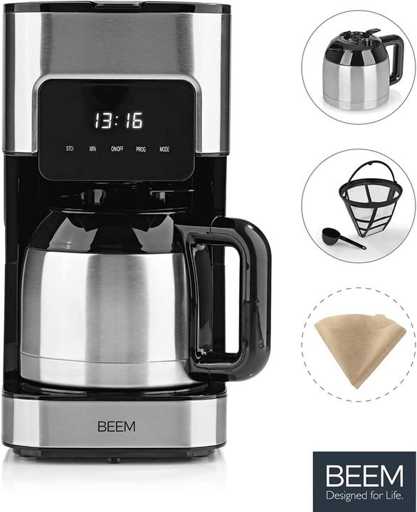 Immagine prodotto Beem Fresco Aroma Touch Filter Maker, 800W nero/argento
