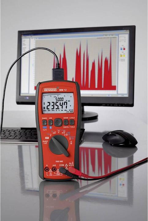Immagine prodotto Benning Multimetro portatile digitale MM 12 (CAT IV 600V, CAT III 1000V)