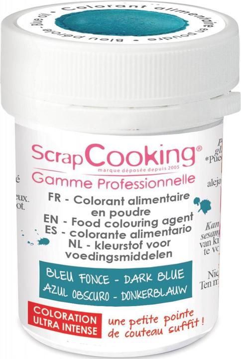 ScrapCooking Pulver Farbpulver dunkelblau 5g