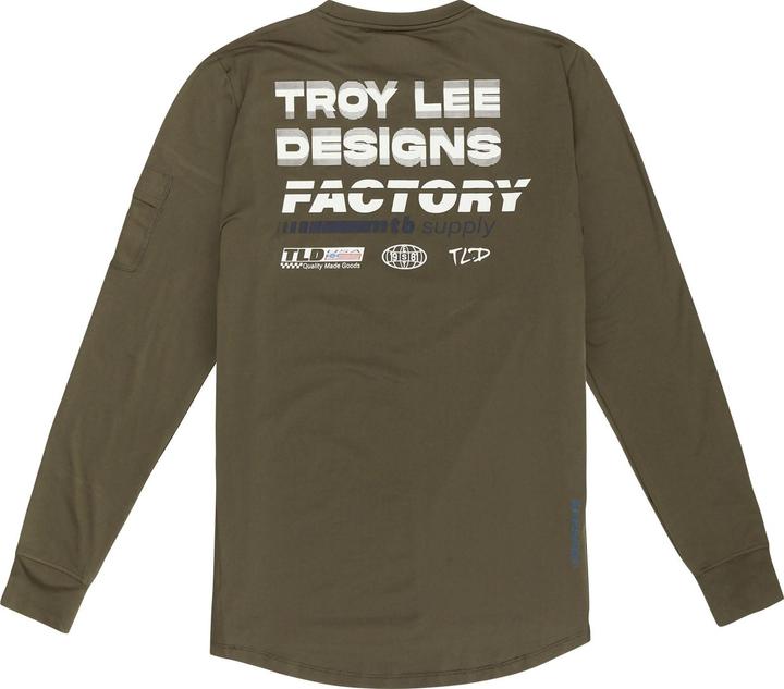 Actual product image Troy Lee Designs Ruckus Long Sleeve Ride Tee, Factory, caper, M (M)
