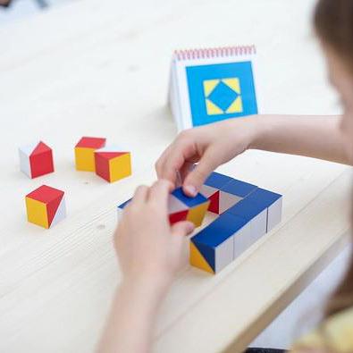 Actual product image Logo N1 NIKITIN pattern cube (German)