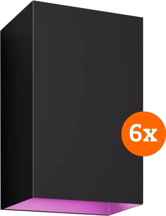 Productafbeelding Philips Hue Resonate muurlamp White and Color zwart 6-pack