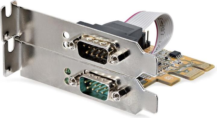 Produktbild StarTech COM 2 Port PCI Express Serielle Schnittstellenkarte PCIe auf RS232 Karte Serielle Adapter K