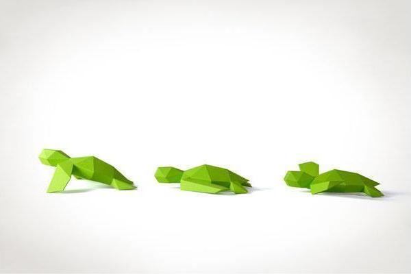 Actual product image Liebesreh SCHILDKRÖTEN SMARAGDGRÜN - Craft kit turtles emerald green