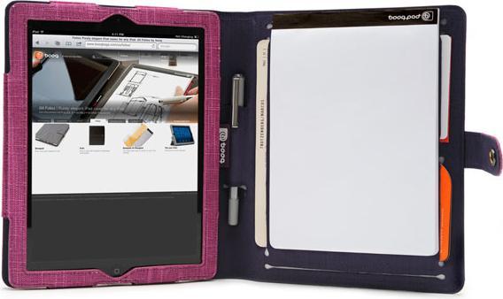 Actual product image booq Notepad for iPad Purple (3, 4, IPad 2)