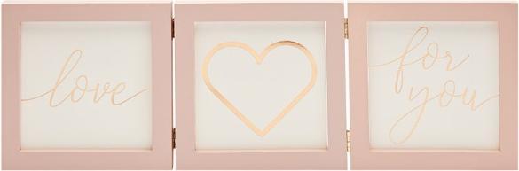 Produktbild Crystals Rahmen Herz altrosa