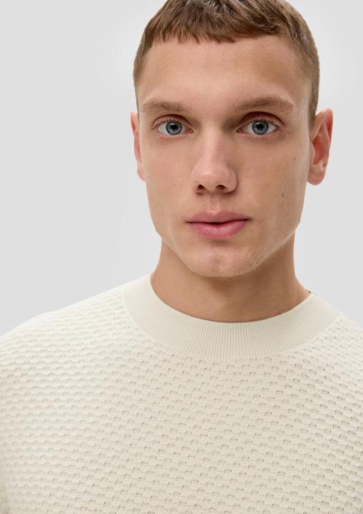 Produktbild s.Oliver Strickpullover Strickpullover mit Waschung (XXL)