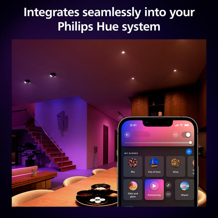Productafbeelding Philips Hue White & Colour Ambiance Startset (GU10, 4.20 W, 400 lm, 3 x, E)