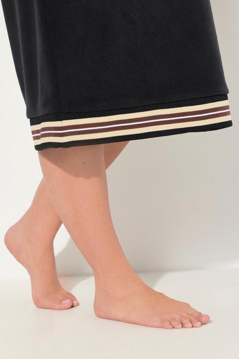 Produktbild Ulla Popken Loungewear-Fleecekleid, Kapuze, Stickerei, Langarm (54)