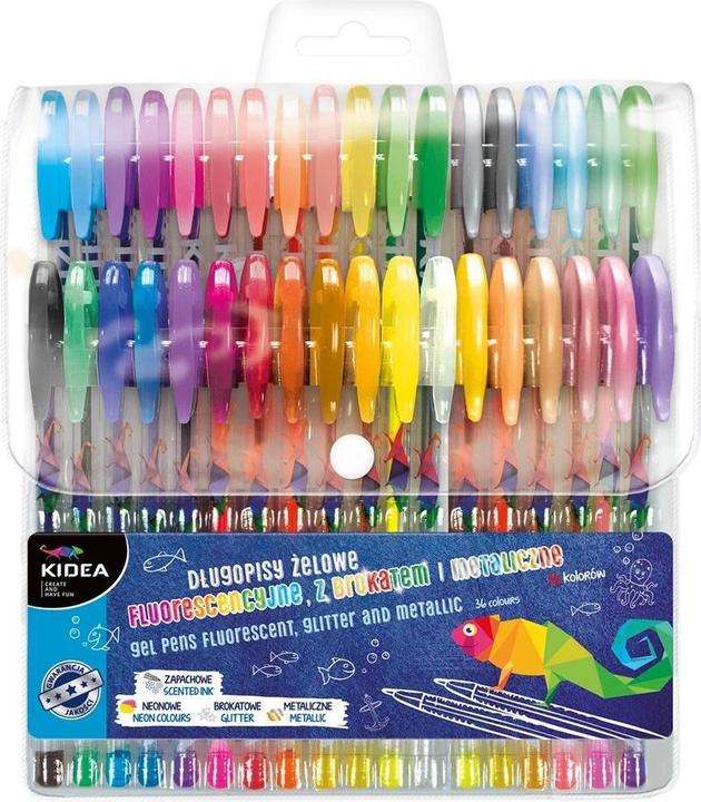Actual product image Derform Gel pens 36 colours KIDEA (36x)