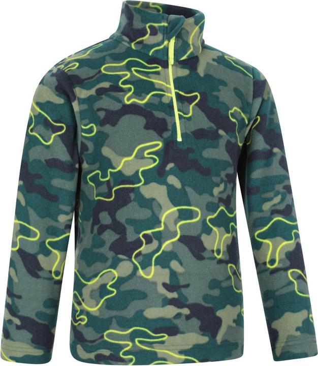 Immagine prodotto Mountain Warehouse Pursuit Felpa in Pile Mimetica Mezza Cerniera Bambini (98)