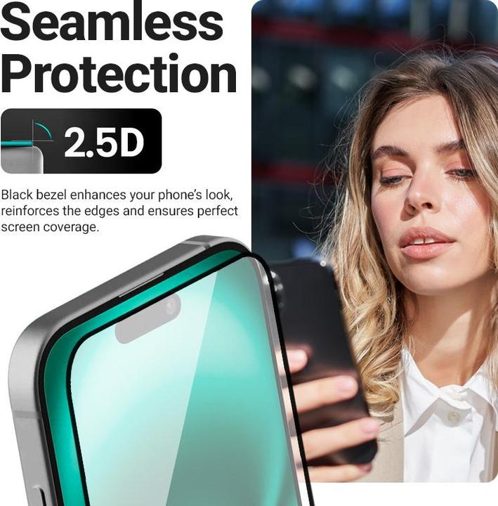 Produktbild Crong 3D Armour Glass (1 Stk., Apple iPhone 17 Pro)