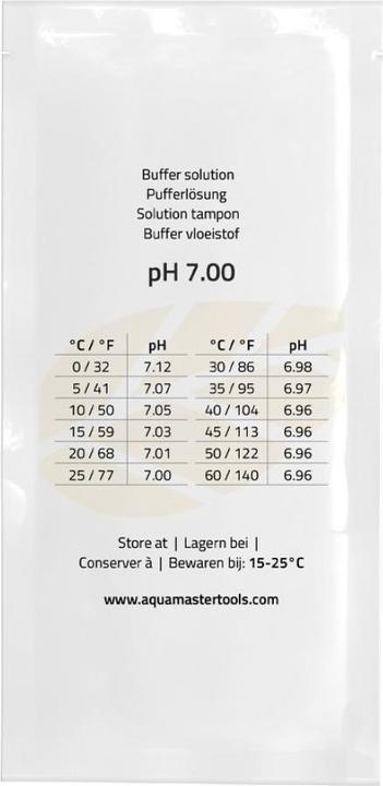 Produktbild Aquamaster Tools pH 7.00 Calibration Solution 20ml Bag