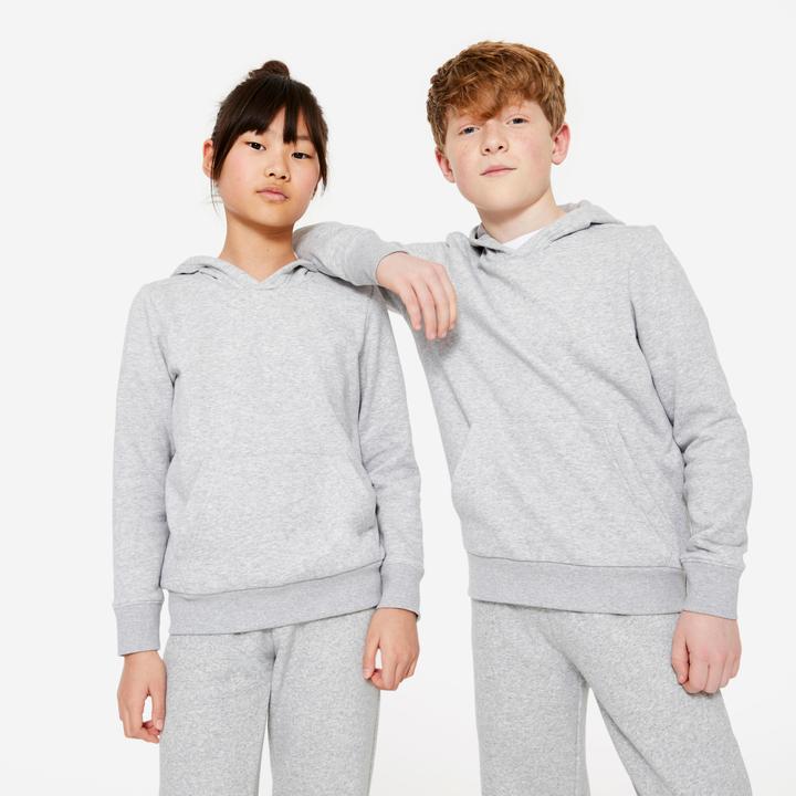 Immagine prodotto Domyos Felpa con cappuccio per bambini - grigio chiaro (140)